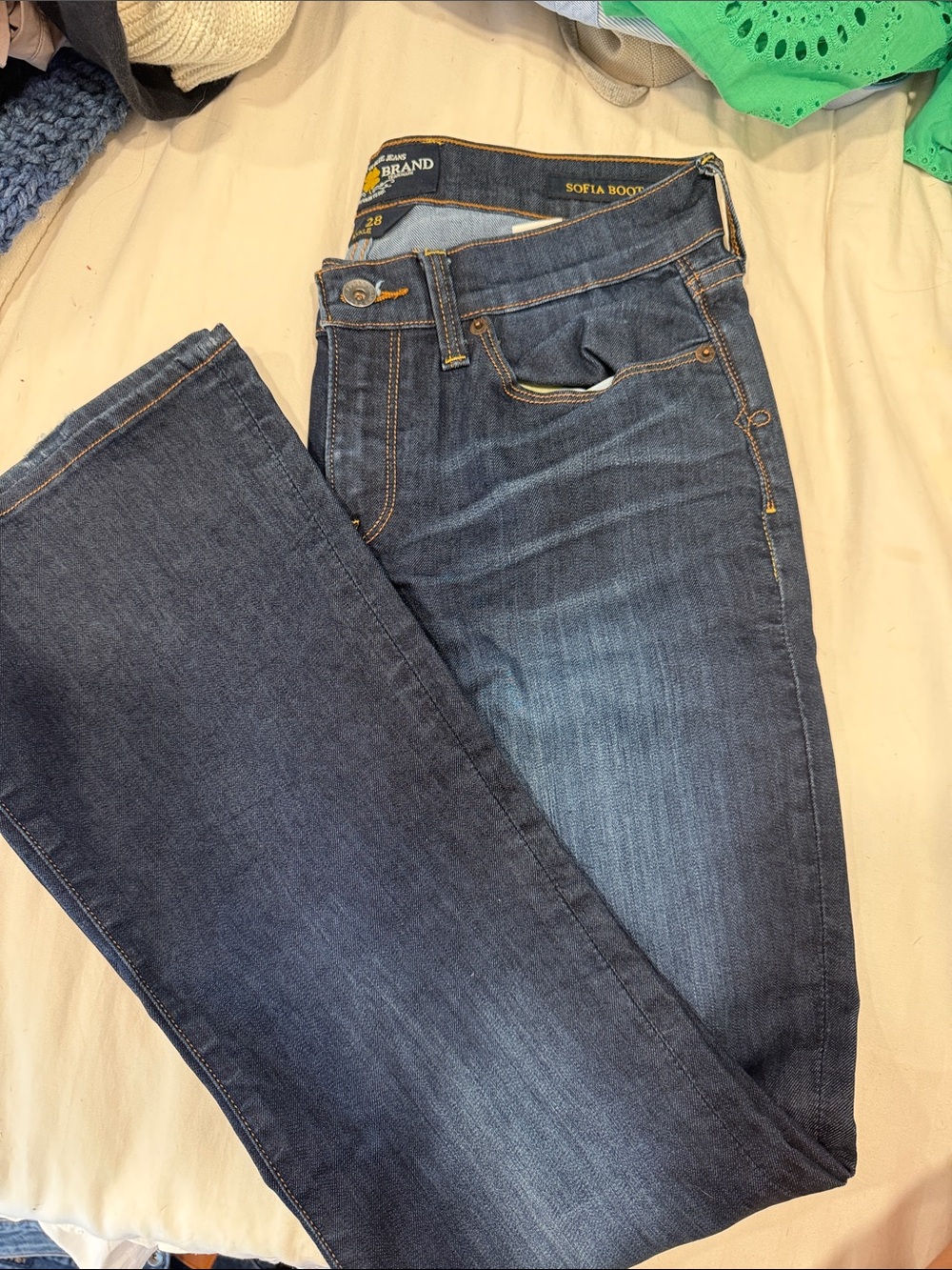 Lucky Brand Men's Bootcut Jeans in Dark Blue